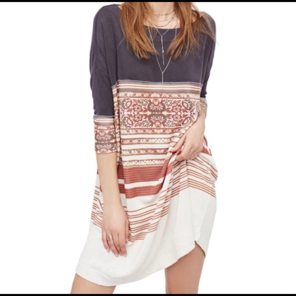 NEW Free People Steppin Out Tunic / T-Shirt Dress ..